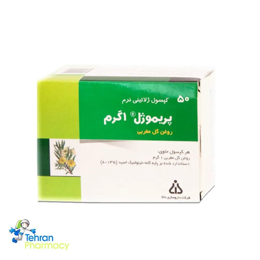 کپسول روغن گل مغربی پریموژل دانا